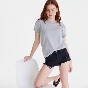 Aeropostale High-Rise Denim Shorty Shorts Size 6